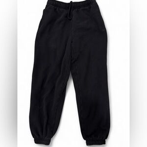 Aritzia TNA Sweat-fleece Black Joggers